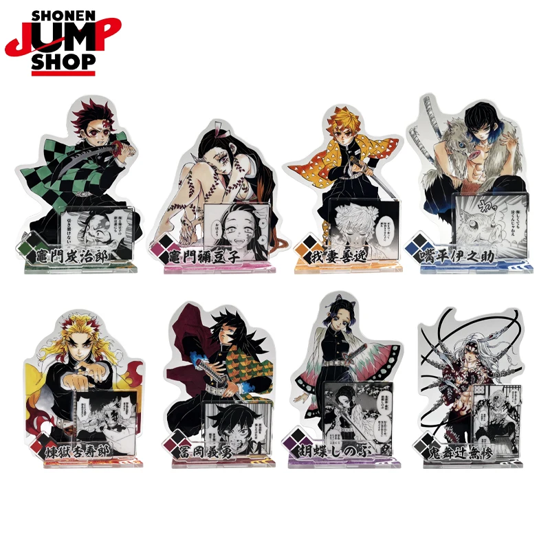 

11cm Anime Demon Slayer 4 Figure Acrylic Stand Original High Quality Product Tanjirou Figur Zenitsu Statue Collectible Art Toys