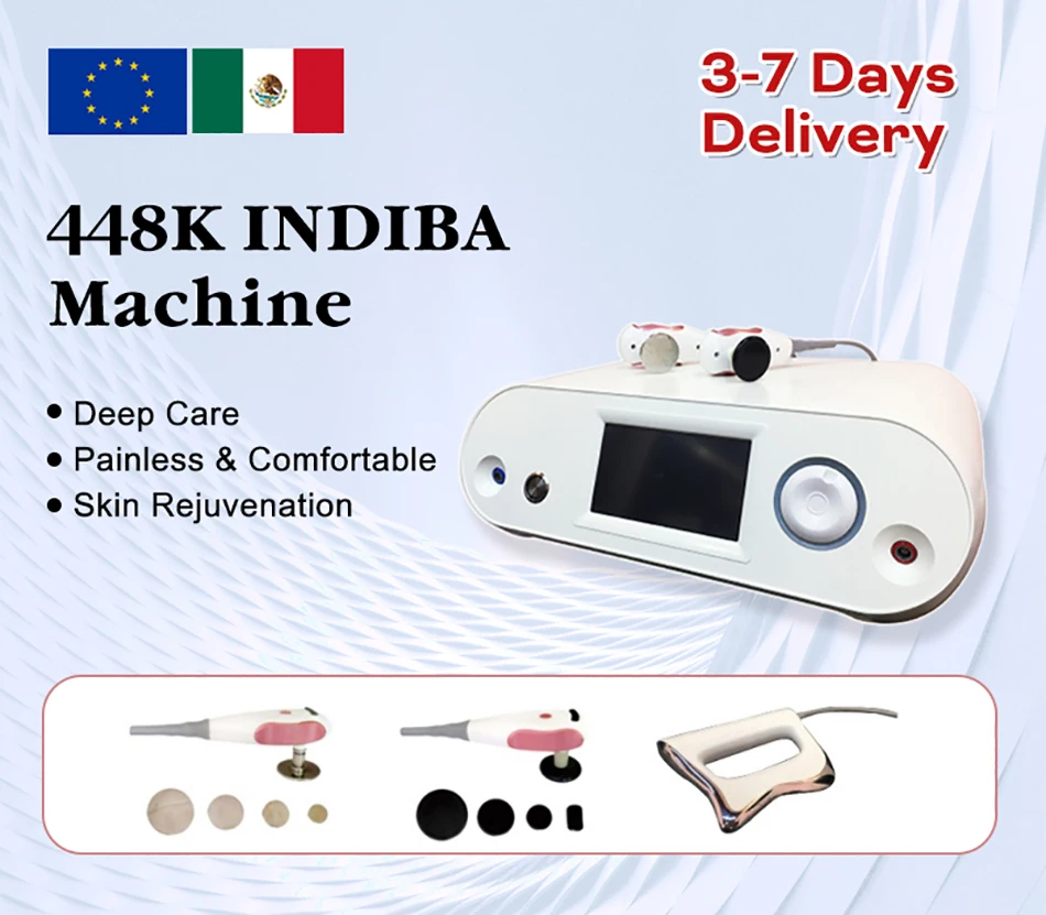 Newest Spain Indiba 448Khz Activ Tecar Therapy Technology Cavitation Body Care System RET CET RF Slim Machine