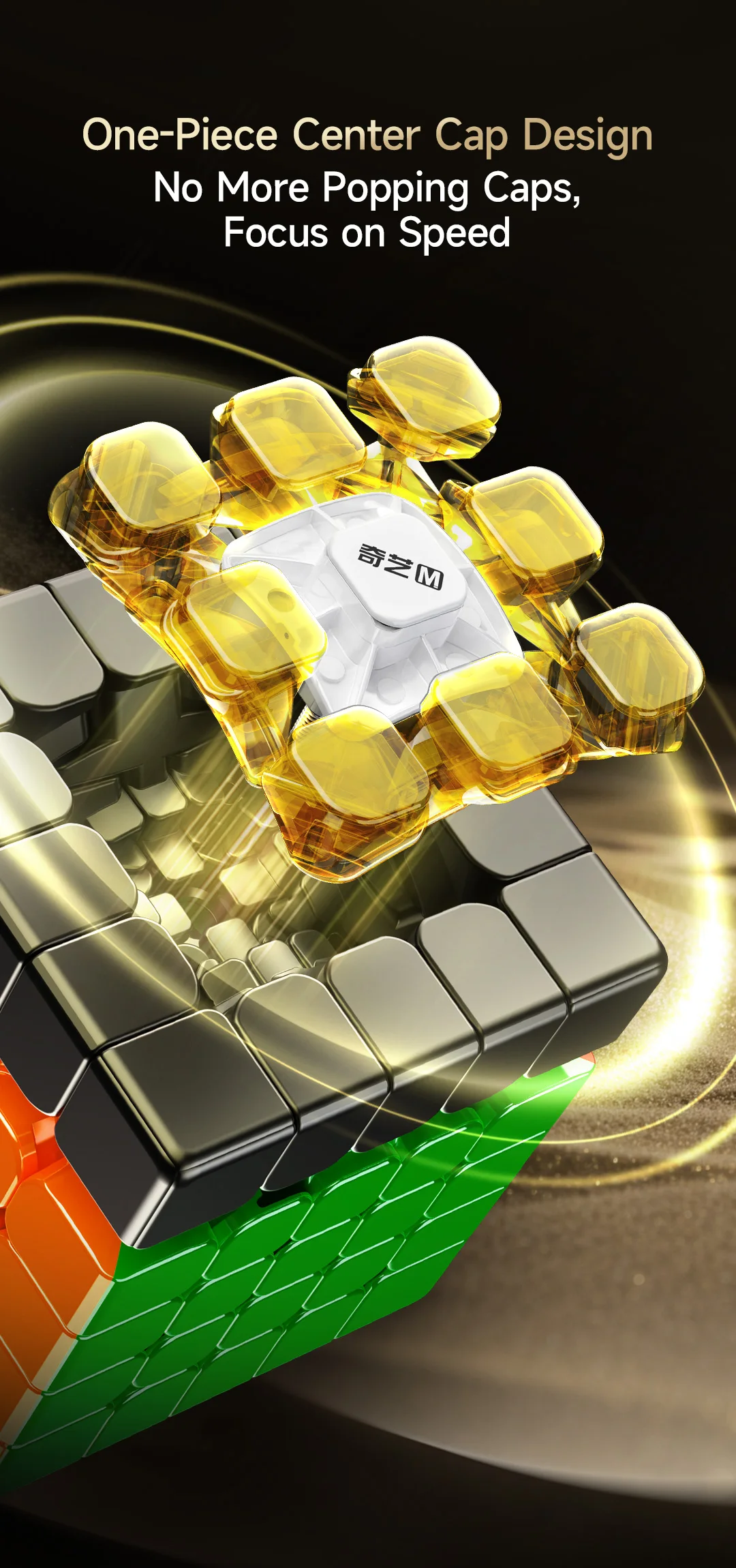 [JudyCube] Qiyi Warrior 5X5 M UV Magnetischer Zauberwürfel Stickerless Professionelles Fidget-Spielzeug Qiyi 5X5 Warrior Cubo Magico Puzzle – Detail 6