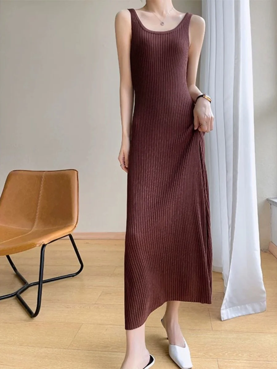 سترة نسائية من الحرير الجليدي ملفوفة Dr Vest Top Boting Midi Dr أرجواني طويل فوق الركبة ثوب Materni مستدير Ne عالي الخصر على شكل حرف a... #2