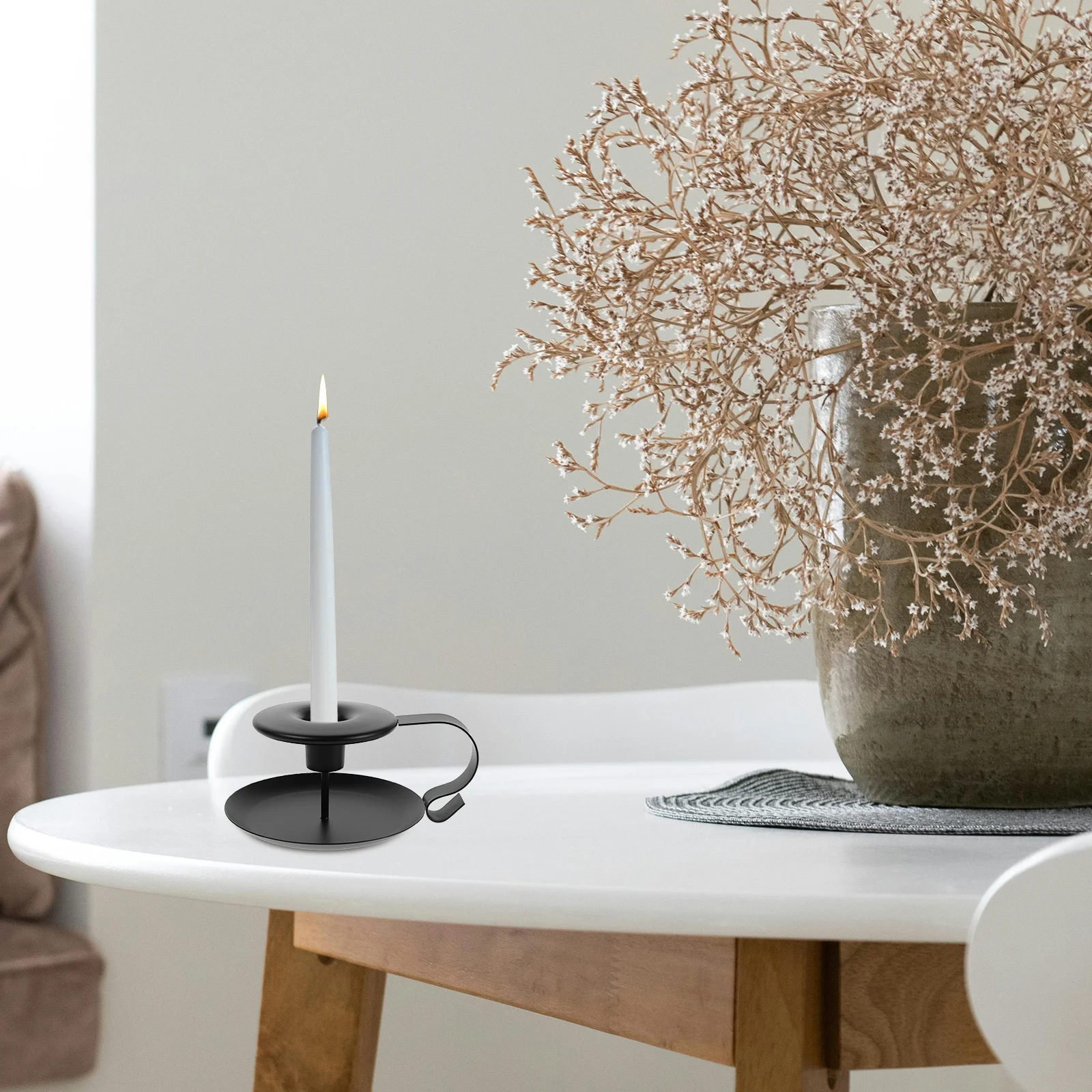 2 قطعة حامل الحديد خمر فنجان الشاي تصميم المتعثرة النهاية ل ديكور منزلي للزفاف الروائح الشاي ضوء عرض الطاولة #6