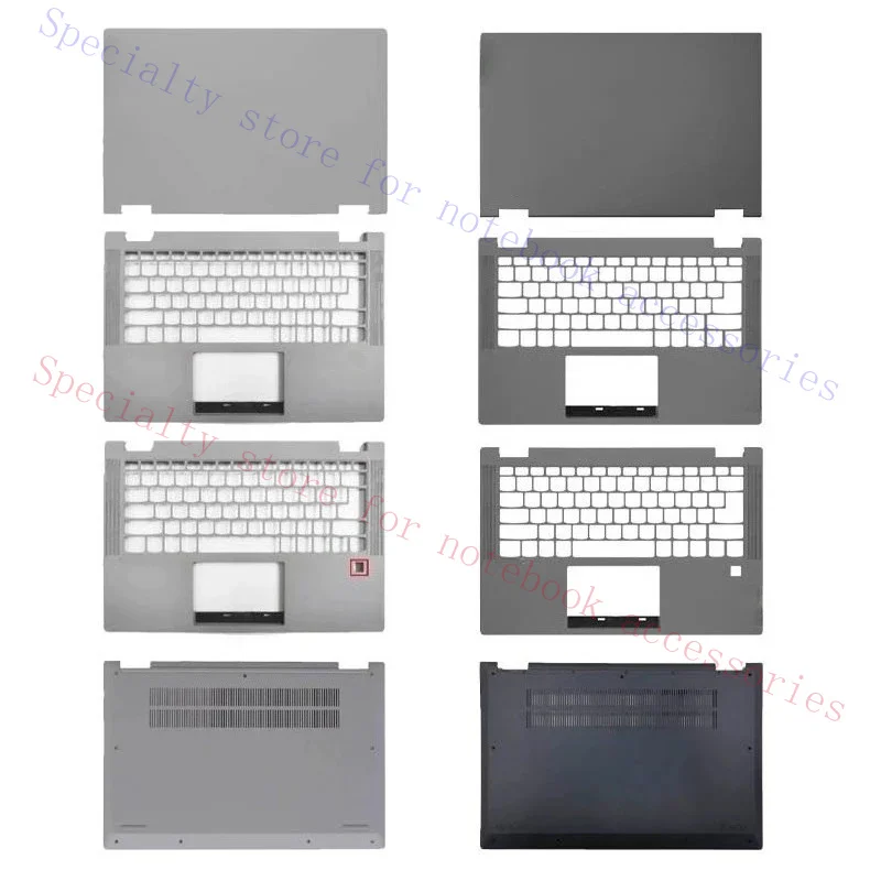 Metal LCD Back Cover For Lenovo Ideapad Flex 5-14IIL05 5 14ARE05 14ITL05 14ALC05 Palmrest Top Case Hinge Bottom Cover