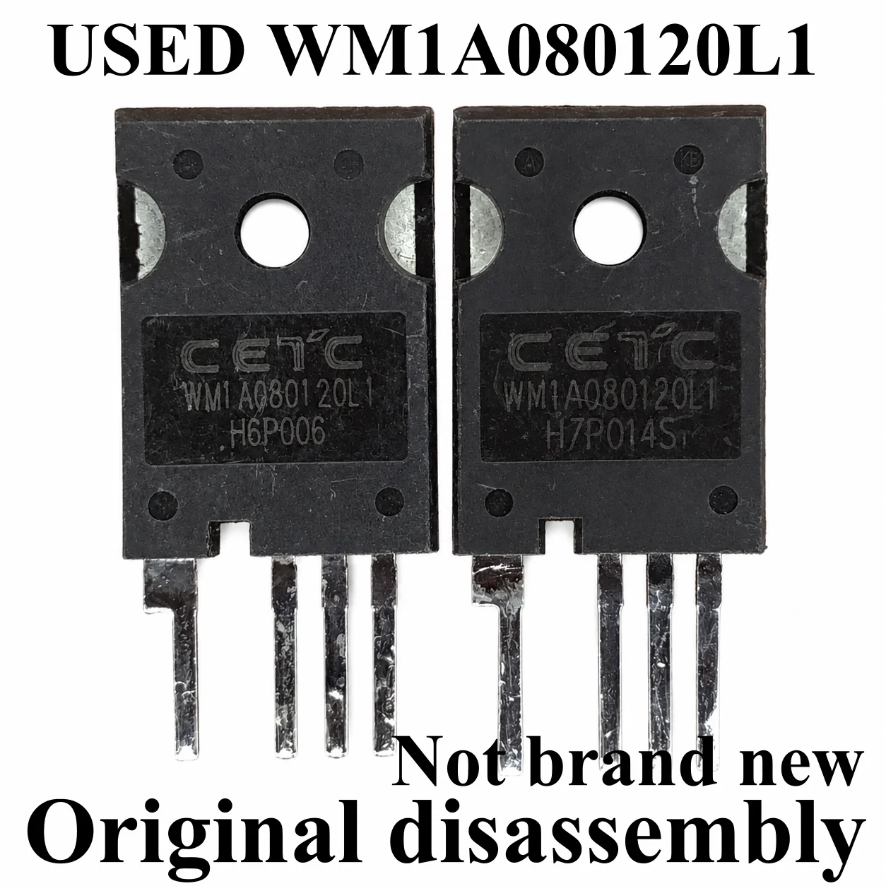 1pcs  Original disassembly used WM1A080120L1 MOSFET Automotive Grade Silicon Carbide Powe TO-247-4