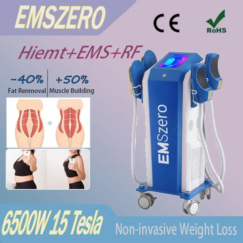 แบบพกพา EMS Body Shaping Treatment Professional Shaping 6500W 15 Tesla ลดไขมันฟิตเนส EMSZERO อุปกรณ์ความงาม