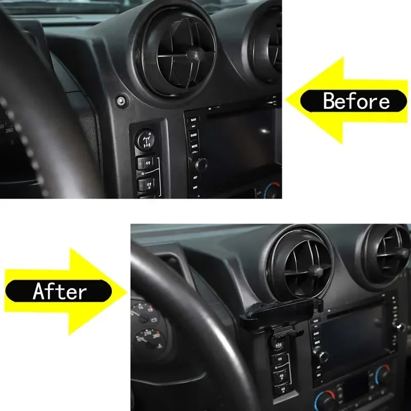 For 03-07 Hummer H2 mobile phone bracket / central control instrument mobile phone bracket / instrument cup holder accessories
