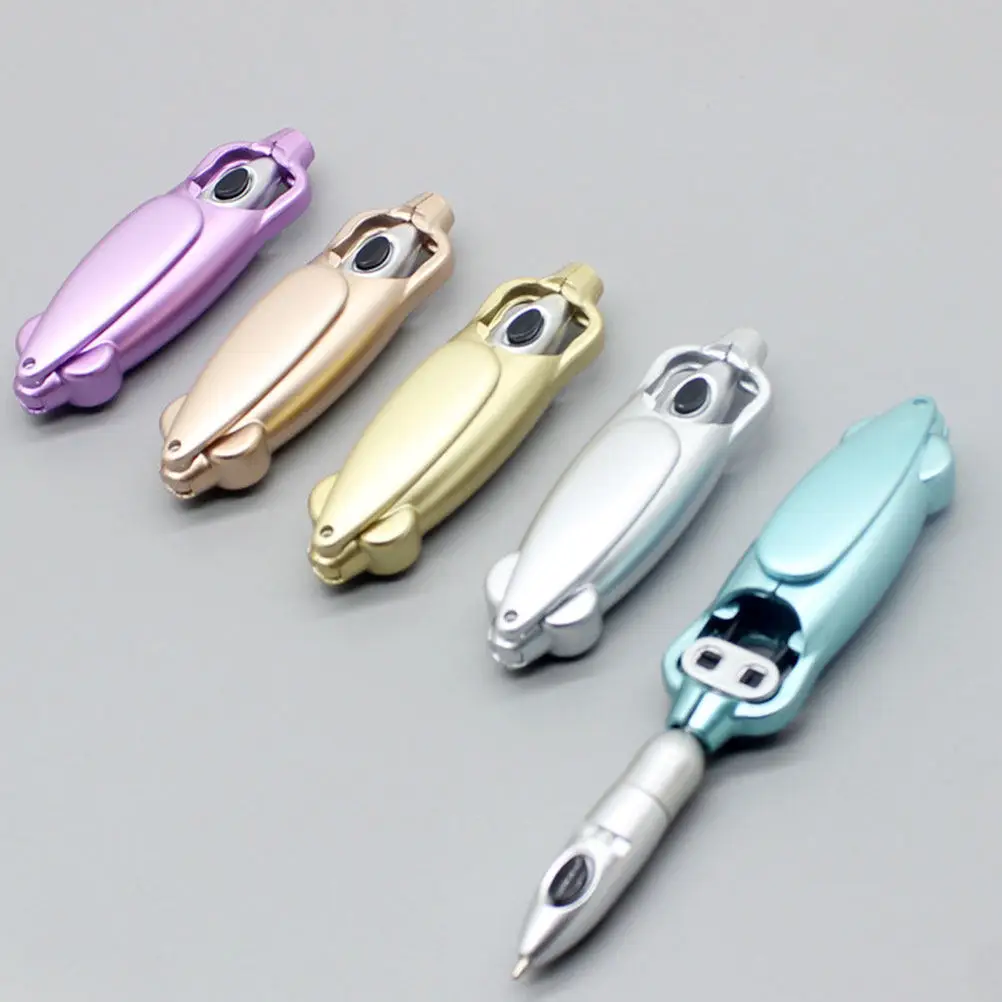 

5Pcs Colorful Frog Pens Creative Shaped Ballpoint Retractable Design Functional Stylish Writing Instrument for Study Work