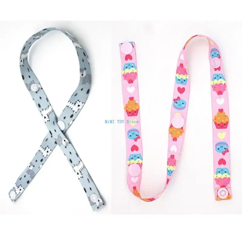 

24BE Anti-Drop Pacifier Bottle Chain Holder Leash Adjustable Length Baby Essential