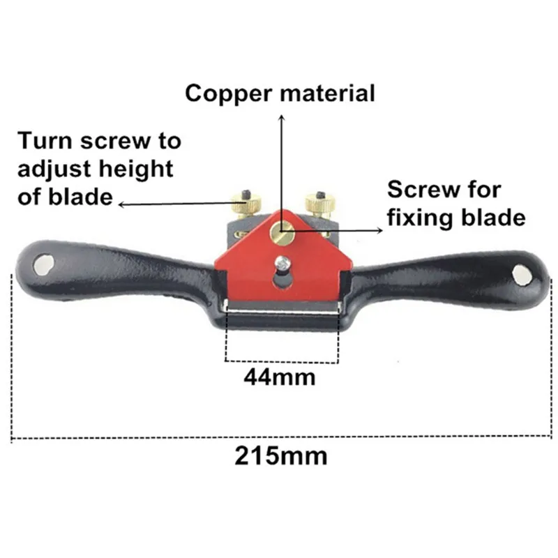 Imagem -04 - Lâmina de Metal Ajustável para Madeira Plaina Manual Corte de Borda Raio Shave Madeira Craft Plaina Ferramentas Manuais Carpintaria in 10 in