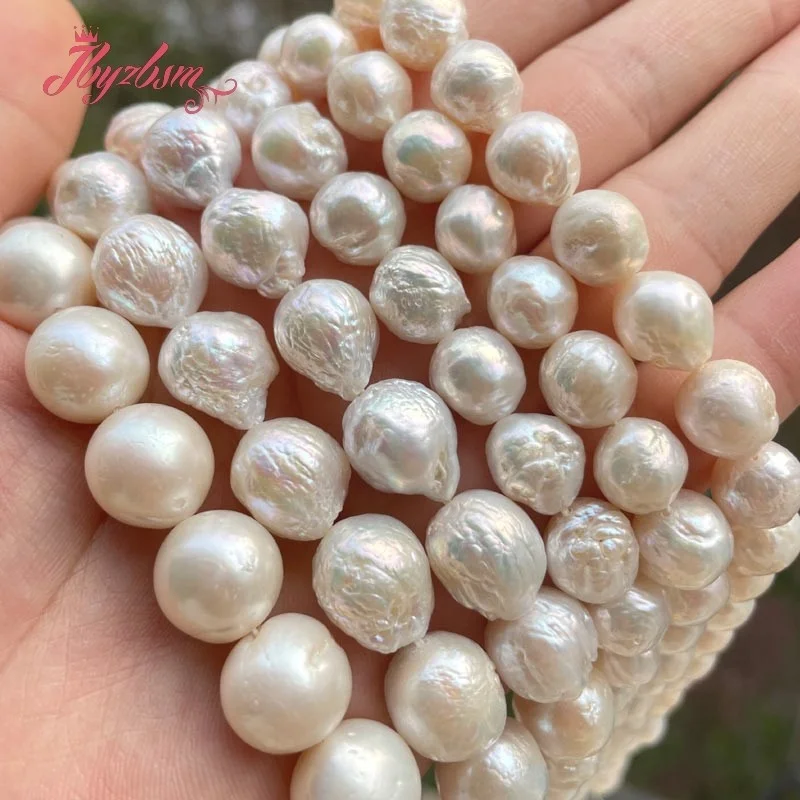 7-8/9-10/10-14mm Natural Freshwater Pearl Reborn Keshi Edsion Nearround Stone Beads 15 inch For DIY Jewelry Making Free shipping