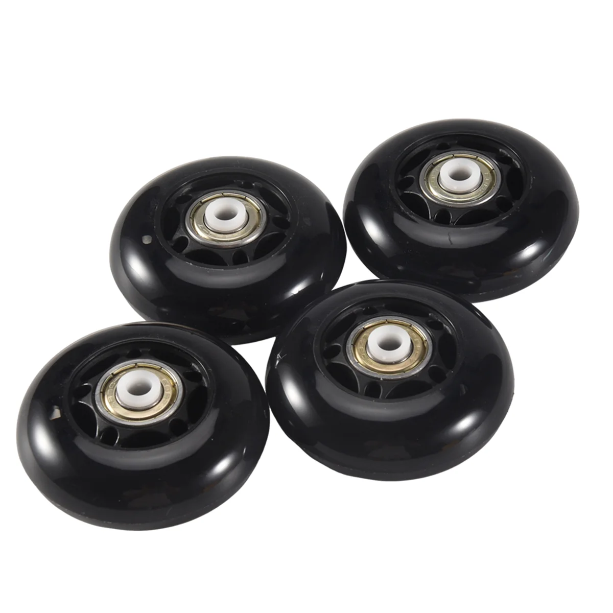 T34C 4Pcs Roller Skates Rubber Wheels Anti-Skid Mute Wear- Roller Skates Roller Skate Accessories