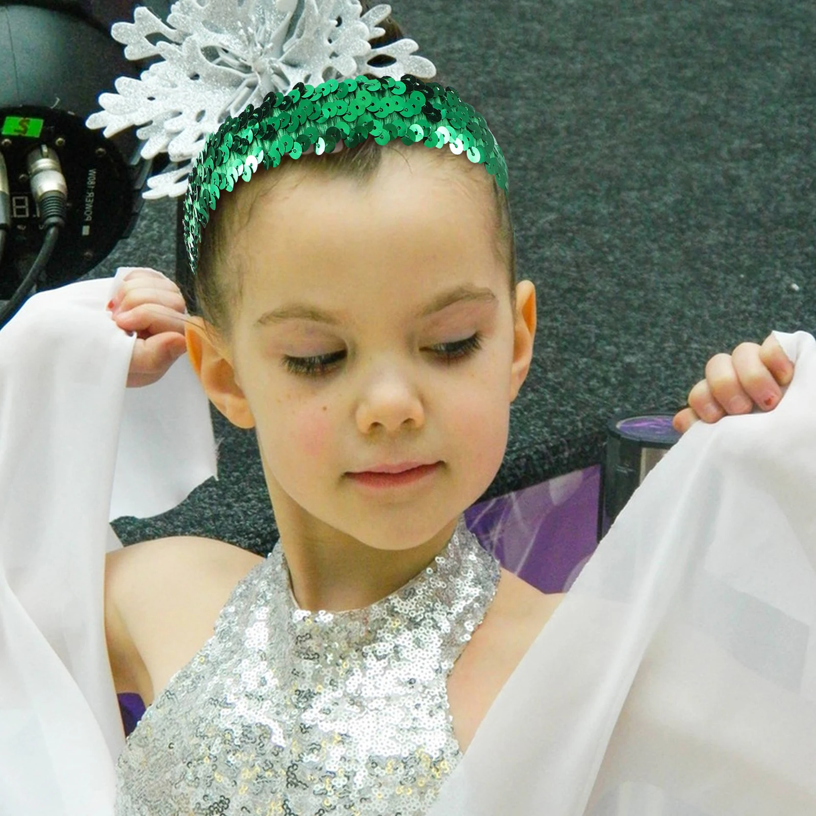 

6pcs Sequin Headbands Girls Accessories Glitter Hairband Children Toddler Fashion Stage Performance