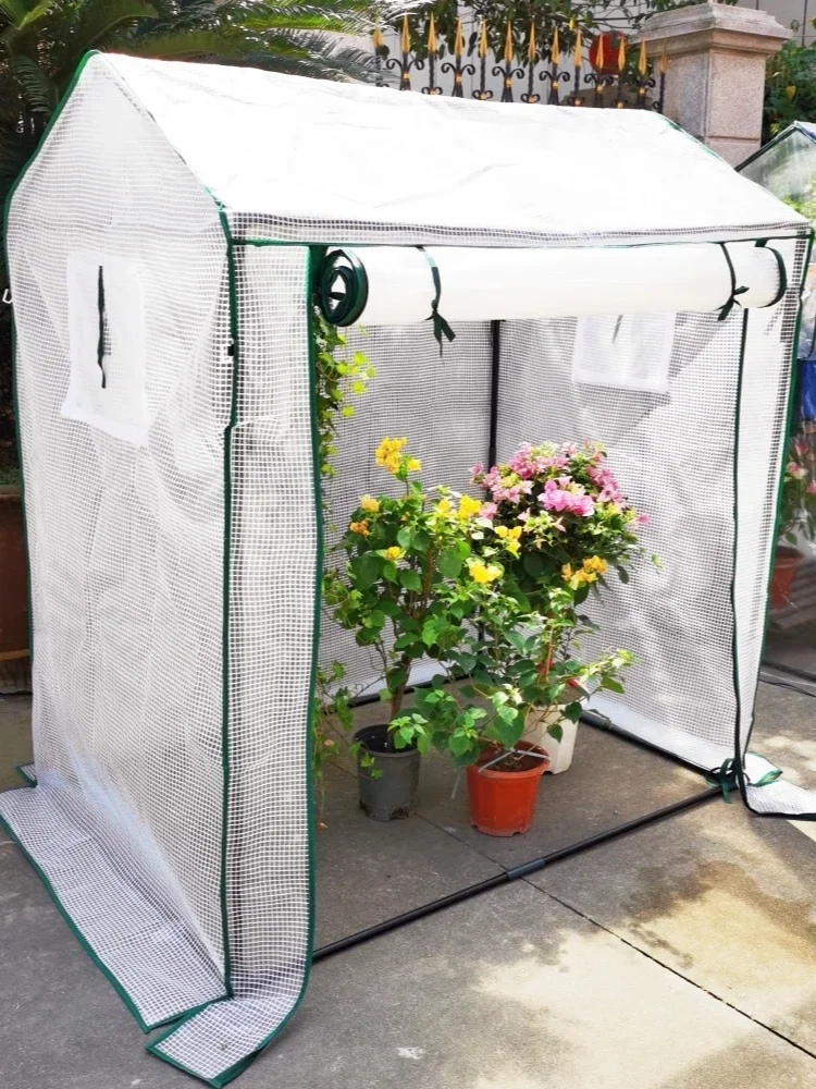 Plant greenhouse greenhouse wind-proof and rain-proof outdoor animal insulation cover home winter courtyard sun room home