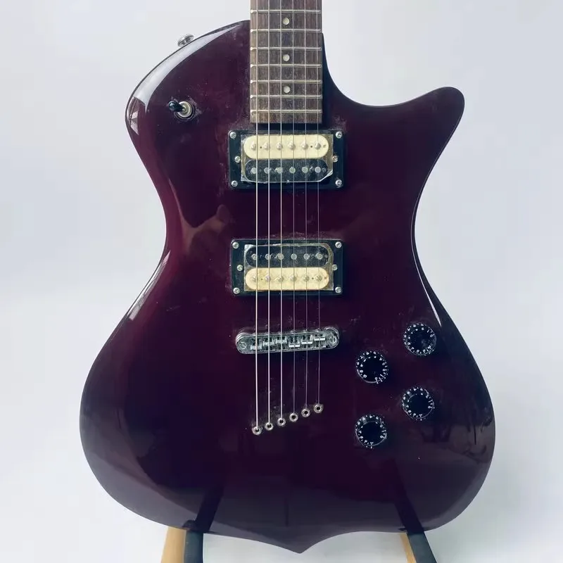 A515 Deville 6 String Electric Guitar Mahogany Body Maple+Rosewood Fretboard Wilkinson Machine Heads See Througth Produced by JD