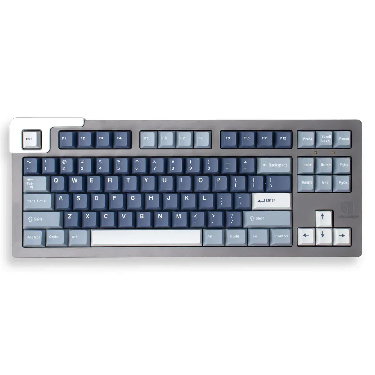 Original fishing keycap blue 174 keys ABS two-color molding original height mechanical keyboard adaptation 64/84/960