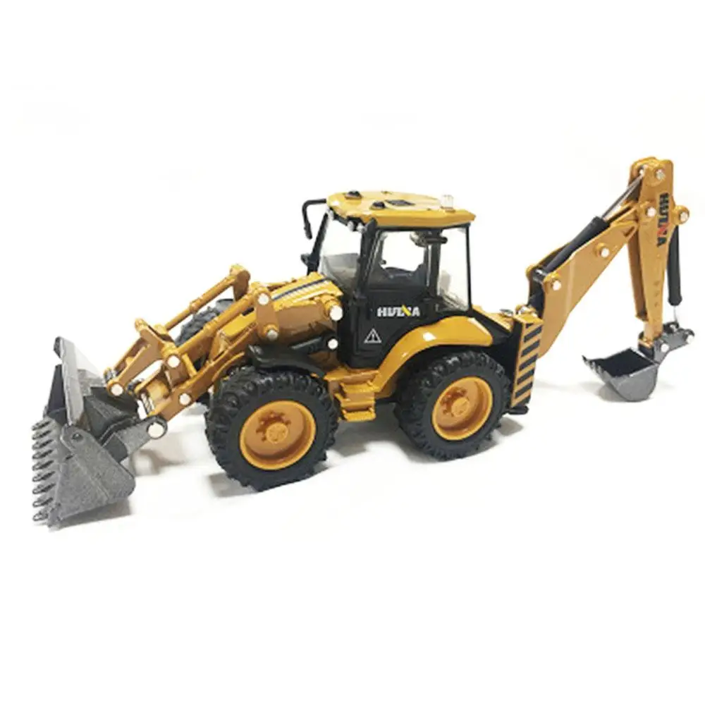 Huina 1704 1:50 Diecast Model Alloy simulation vehicle Car Die-Cast Dump Truck Bulldozer Wheel Loader Excavator kids toy