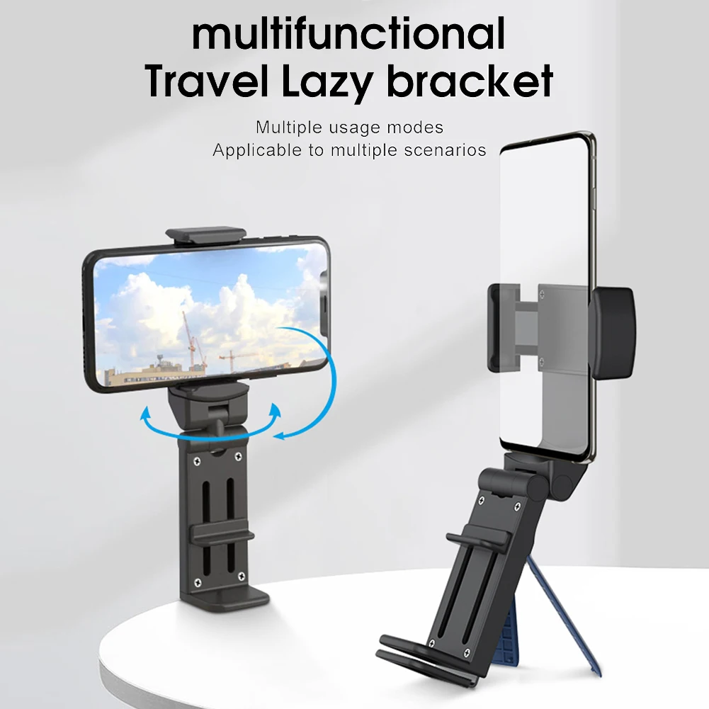 

Foldable Mobile Phone Holder 360 Degree Rotatable Desktop Phone Holder Portable Travel Phone Holder for All 4.7-6.9 Inch Phones