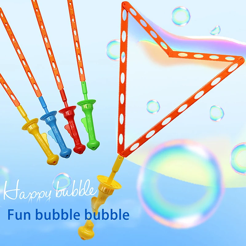 Multi-hole Western Sword Bubble Blower Large Size Handheld Rainbow Children's Toy Baby Safety No Toxic Soap Bubble Toy