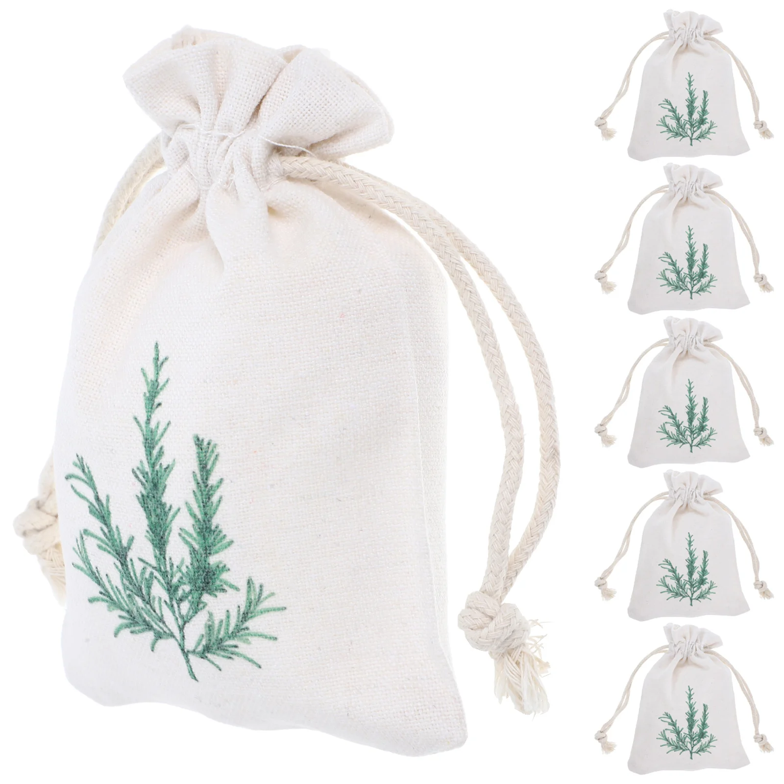 

10Pcs Fabric Sachet Bags with Lavender Pattern Reusable Drawstring Pouches for Closet Drawer Storage Aromatic Gift Idea