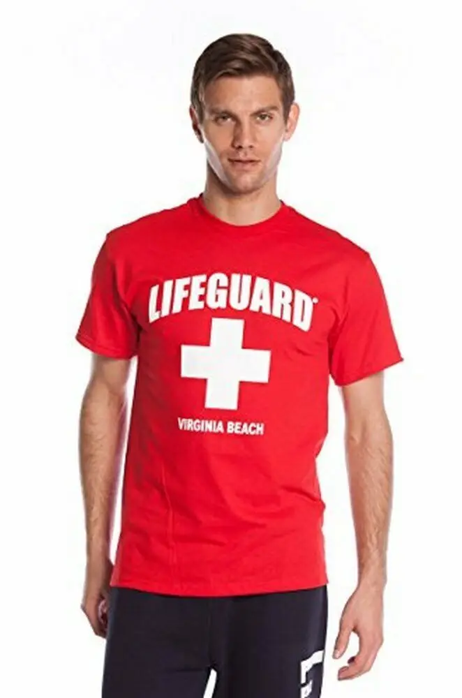 Футболка LIFEGUARD Official Guys Cross Design, красная, размер X-Large