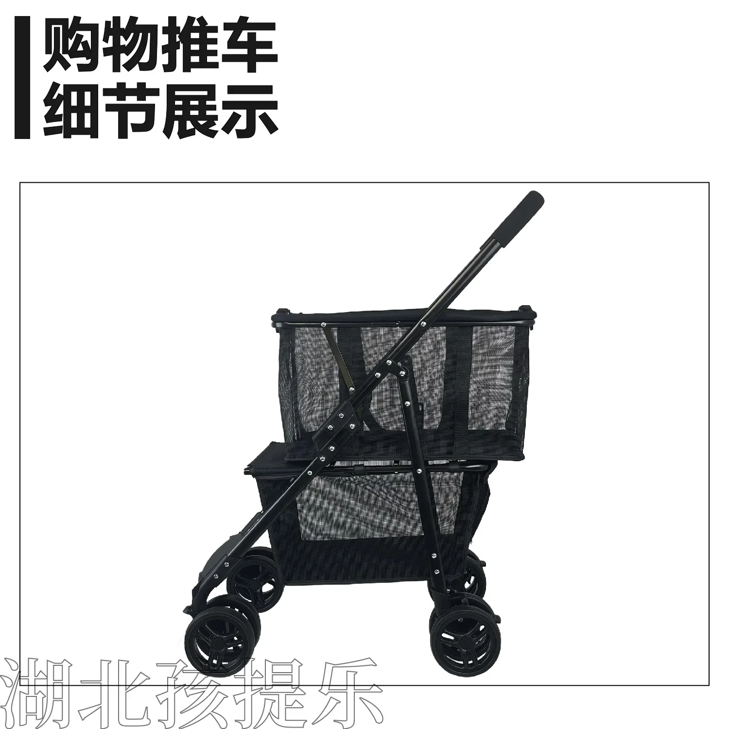 Portable shopping cart Internet celebrity pull goods Light trailer Outdoor camping cart Home shopping Foldable