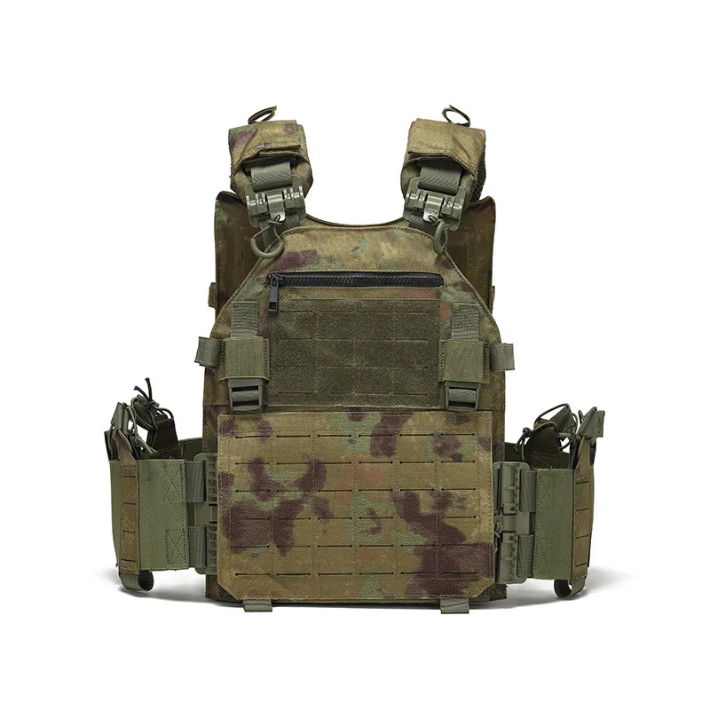 Tactical Tom Outdoor Tactical Vest Multifunctional MOLLE Expandable Quick-Release Military Training Vest Waterproof and Wear-res