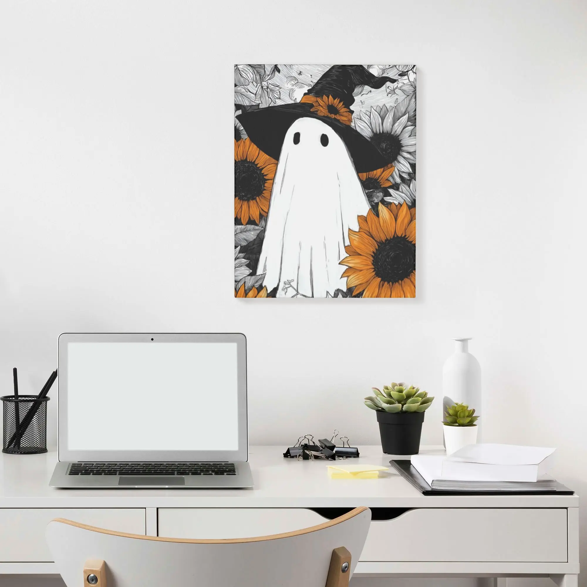 Unframed Canvas Wall Painting Happy Halloween Wall Decor Apartment  Home Decoration Gift Customerized Painting 40x50cm,