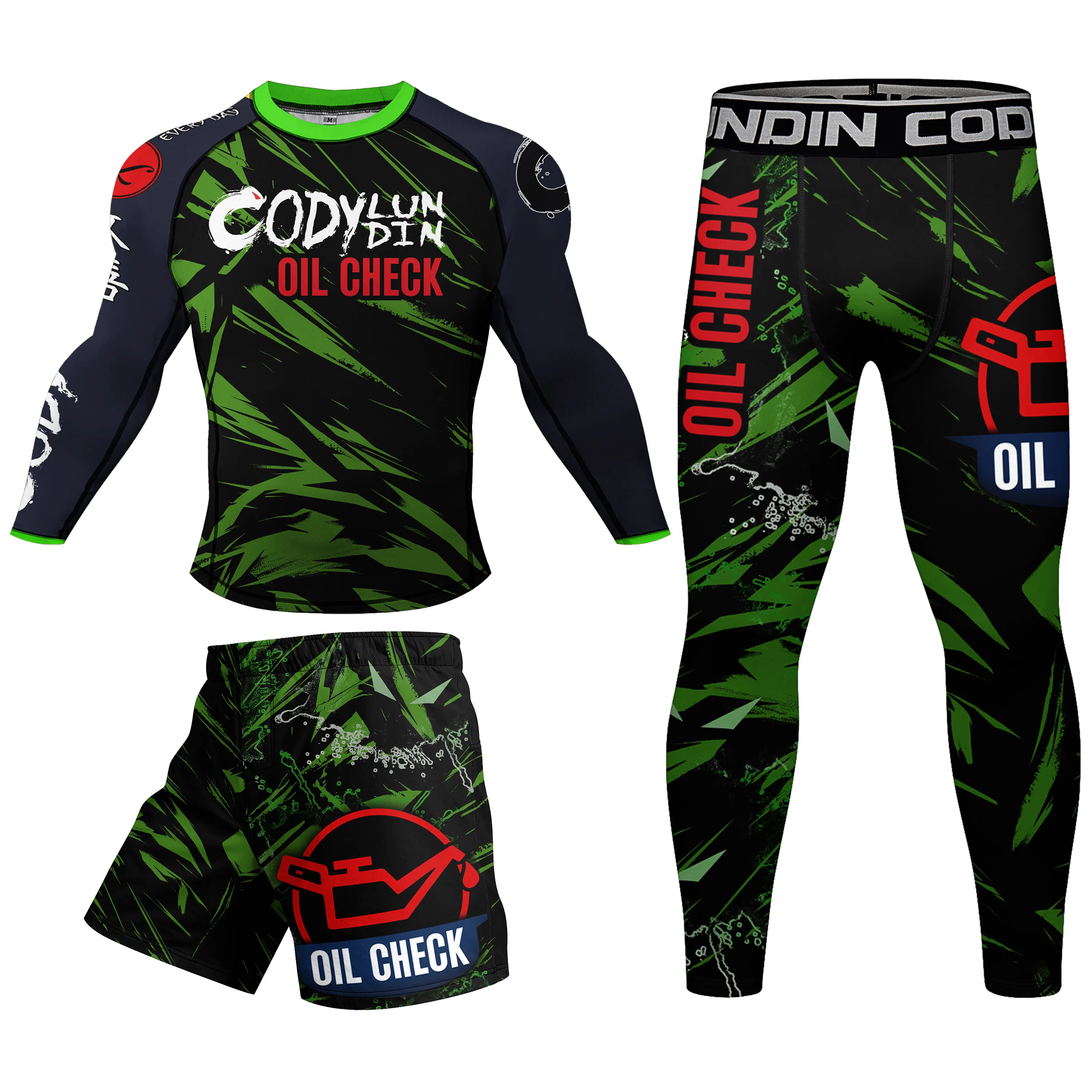 Factory Rubber Mma Shorts Rashguard Bjj Full Body Kids Adults Mens Women Boys Boxing Rash Guard Sets With Rubber Anti Slip