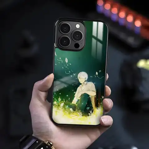 IPhone 16 15 14 13 Pro Max Plus Mini मैग्नेटिक मैगसेफ वायरलेस चार्जिंग कवर के लिए क्लासिक एनीमे M-MushiShi फ़ोन केस 10 best sales Mushishi - №6