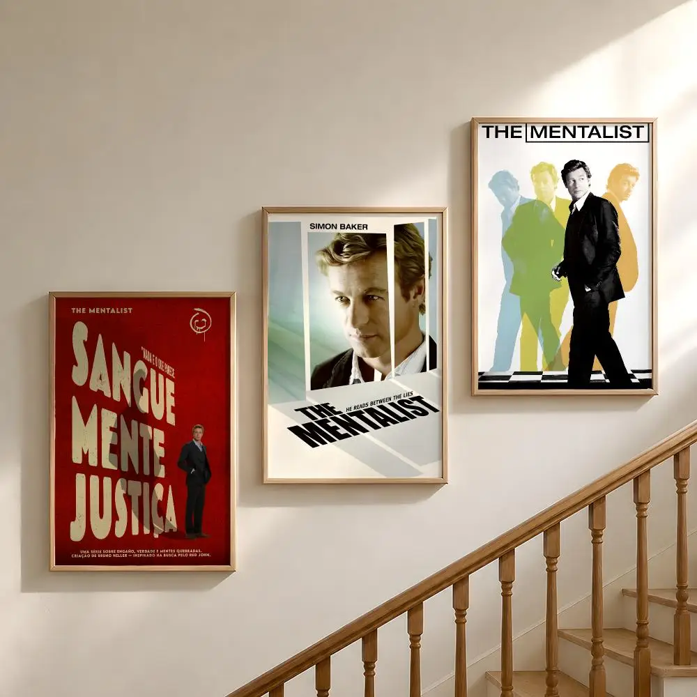 Drama The Mentalist Patrick Jane Poster Waterproof HD Modern Peel And Stick Wall Decor Bedroom Living Room Dorm Office