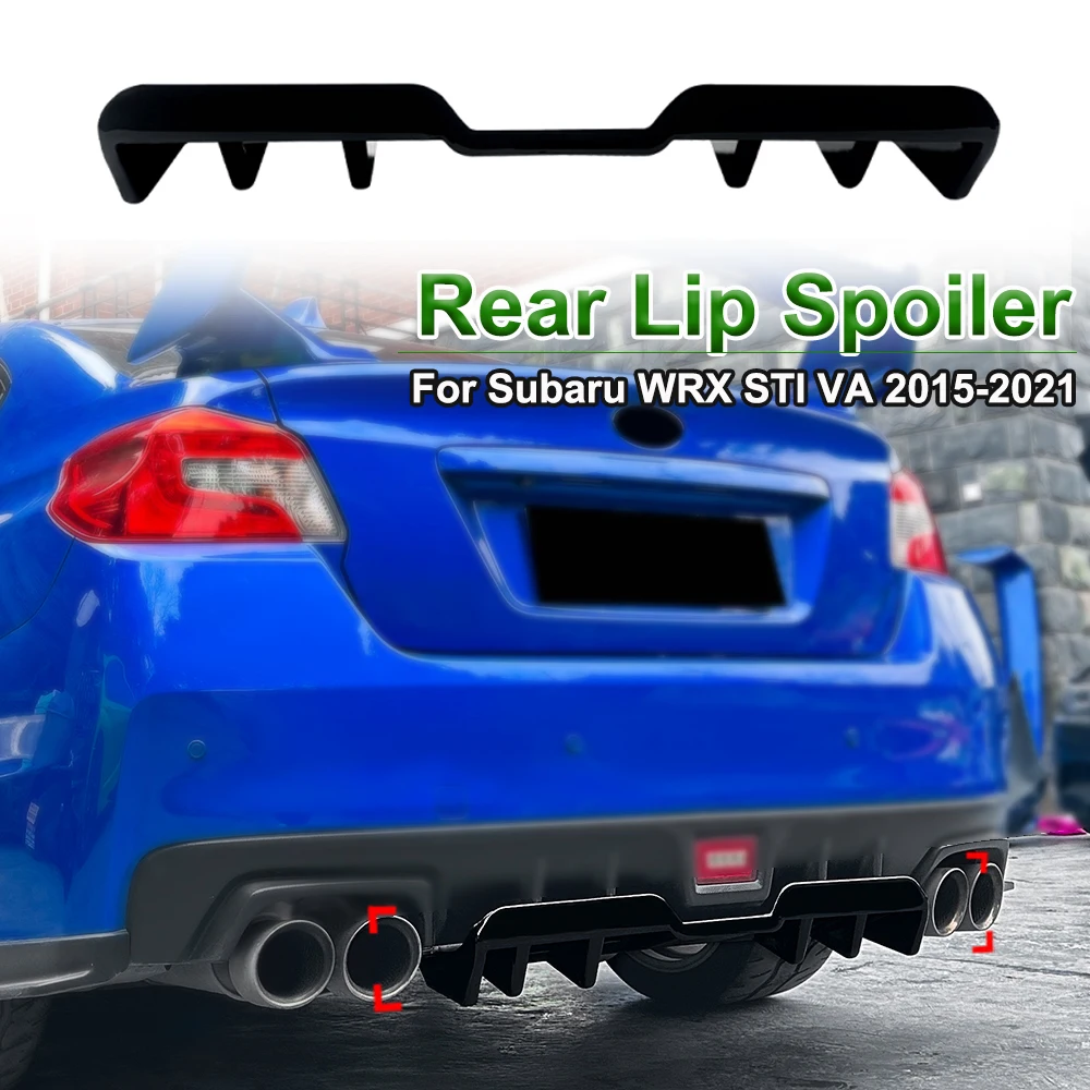 

For Subaru WRX STI VA 2015-2021 Rear Lip Spoiler Rear Blade Car Body Kit Modification Protective Glossy Black