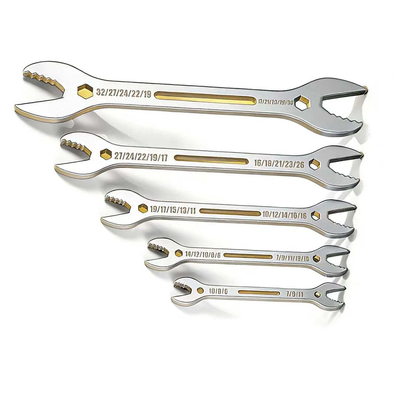 Workshop Use Multi-Size Wrench Adjustable Spanner Dual-ended Design 45 Steel Construction Precision Grip Teeth