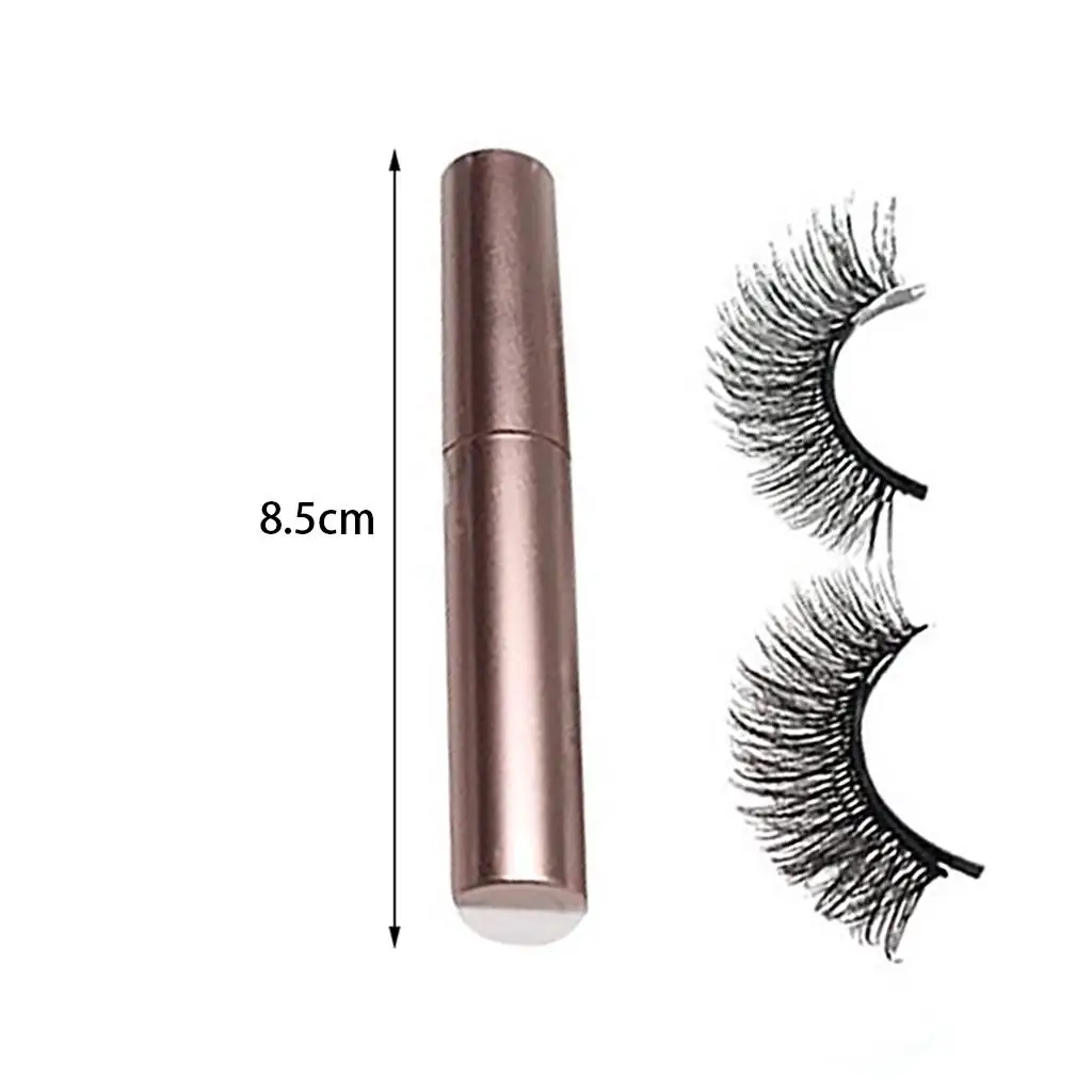 Falsches Wimpern-Set mit flüssigem Eyeliner, natürlich dauerhaftes Verlängerungsset für tägliches Make-up, Geburtstag, dramatische Treffen, natürlicher Look