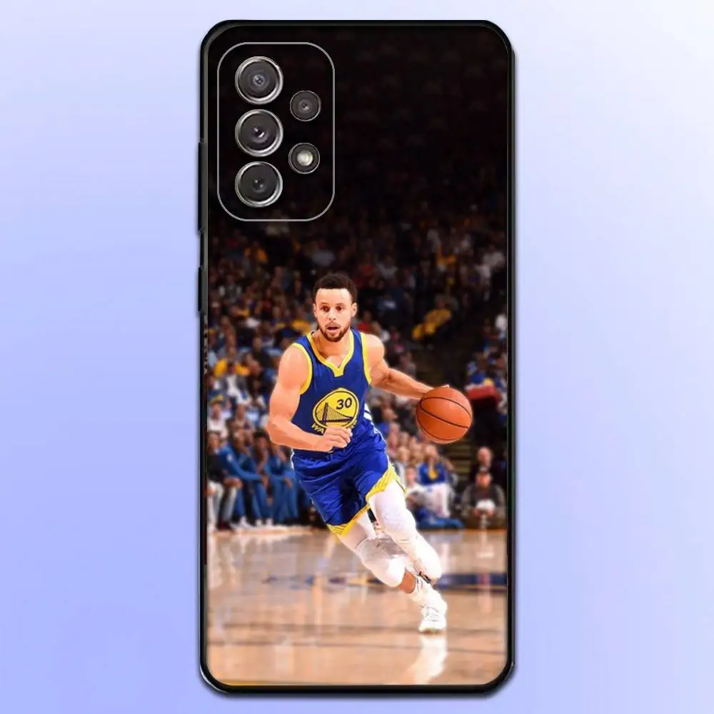 حافظة هاتف S-Stephen C-Curry لهاتف سامسونج S25، S24، S21، S22، S23، S30، Ultra، S20، Plus، Fe، Lite، Note، 10,9,5G غطاء أسود
