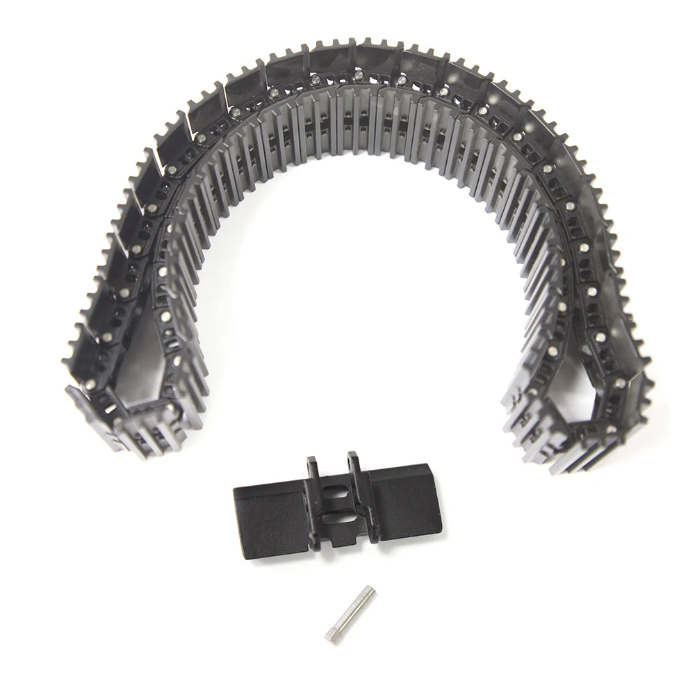 

50mm Track Zinc Alloy Black Track 1/14 RC Hydraulic Excavator Model Professional Track Accessories