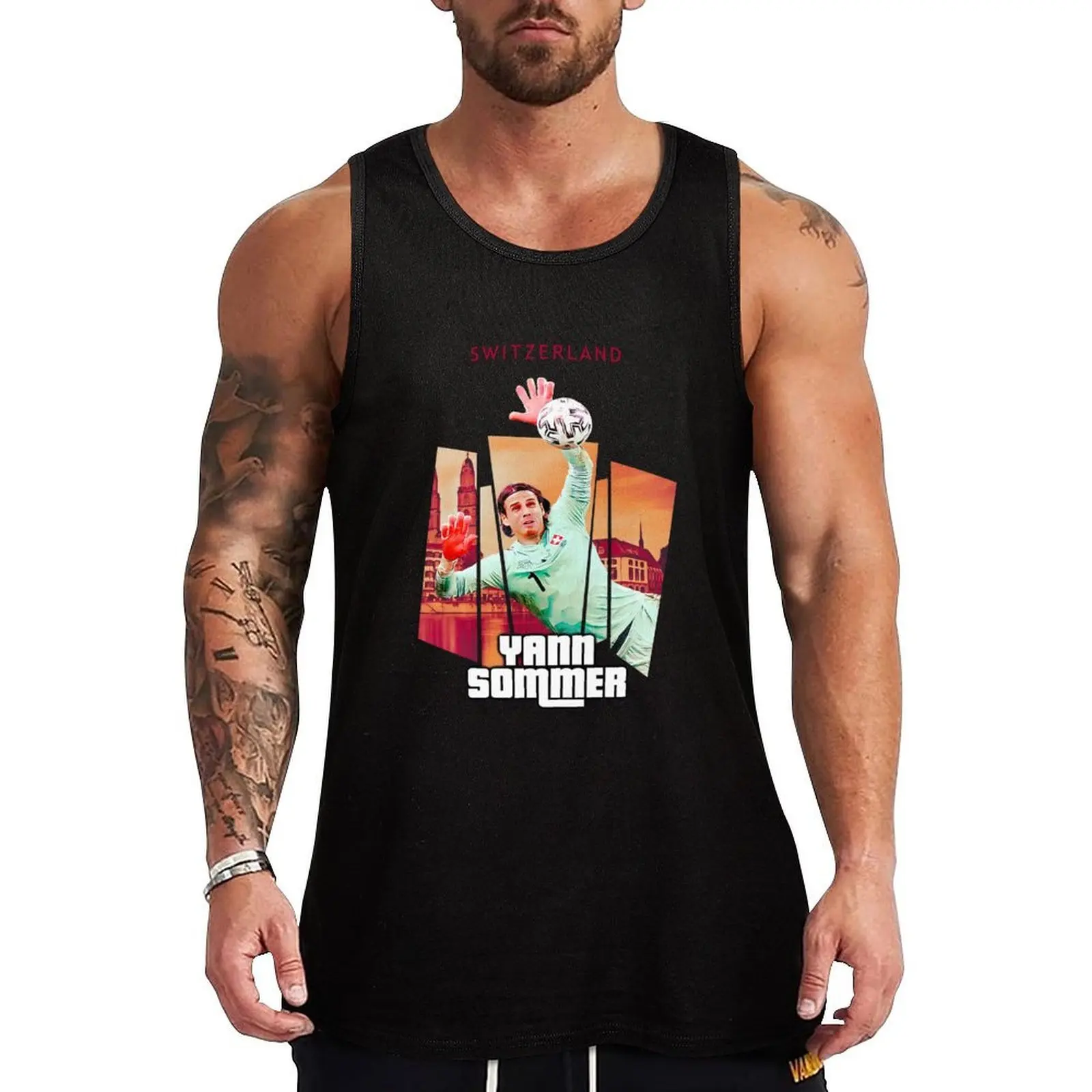 

Switzerland Yann Sommer Tank Top clothing men t-shirt for man Man sleeveless shirt