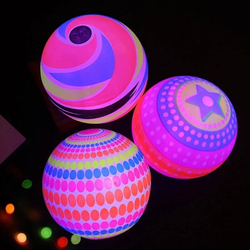 1PC Kids Creative-Luminous Toys-Flashing Jumping Bouncing Vibrating Ball Musical Dance Ball Interactive Toys Boys and Girls Gift