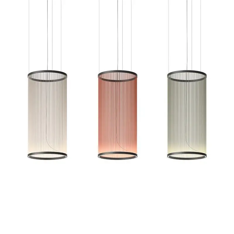 Spanish Vibia Array Tassel Pendant Lights Line Chandelier for Restaurant Living Room Villa Hotel Loft Staircase Lighting Fixture