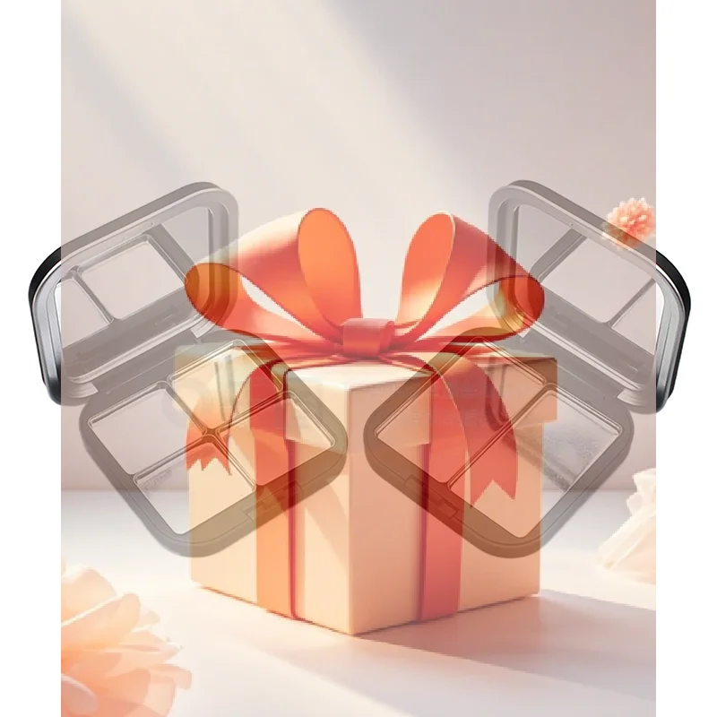 【HBA】Pusta Paleta do Makijażu z Magnetycznym Zapięciem i Lustrem, Cień do Powiek, Róż, Matowa Czarna Pudełko z Pojemnikiem na Kosmetyki, Pojemnik na Róż