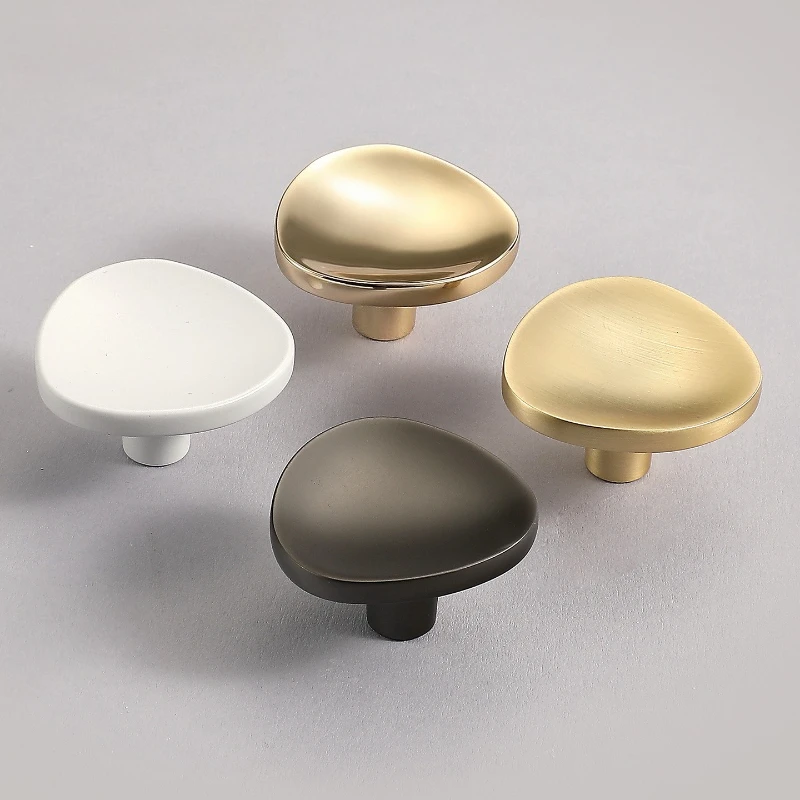 Zinc alloy drawer single-hole pull handle bedroom wardrobe cabinet bedside table furniture cabinet cabinet door handle