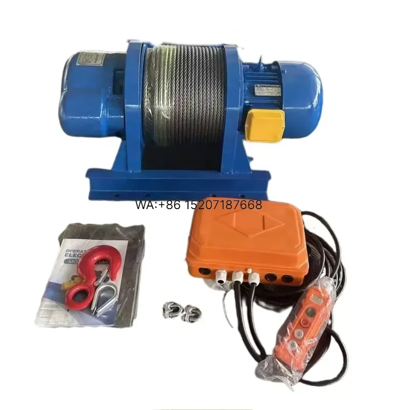 Wmwmnu for Heavy Duty 220V 240V Wire Rope Hoist 1T 2T 3T 5T 10T Pulling Lifting Hoist Block With Remote