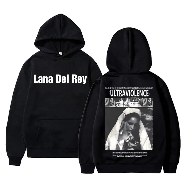 

Best Famous Lana Del Rey Ultraviolence Print Hoodie Men Women Hip Hop Oversized Sweatshirt Male Art Aesthetic Vintage Streetwear