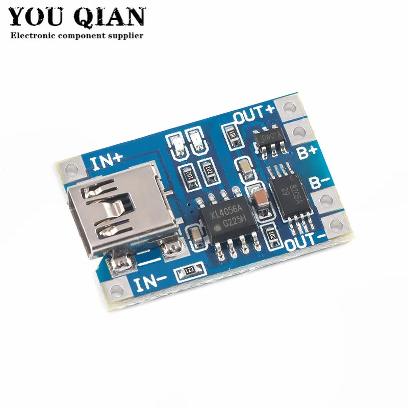 5PCS 5V 1A Micro/Type-c/Mini 18650 TP4056 Lithium Battery Charger Module Charging Board With Protection Dual Functions Li-ion