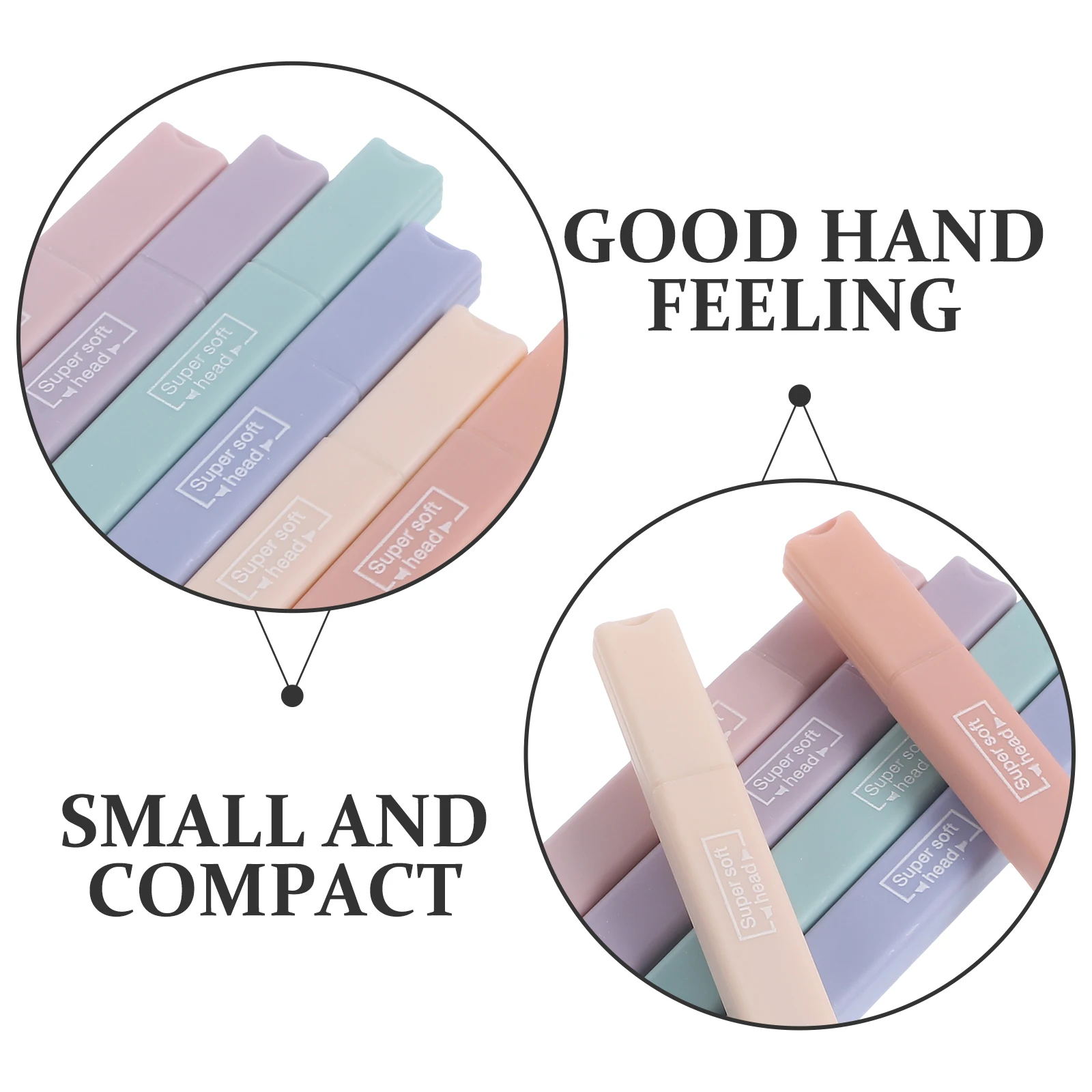 

6 Pcs Highlighter Thick Marker Teacher Cute Pen Aesthetic Pens Colorful Flash Office