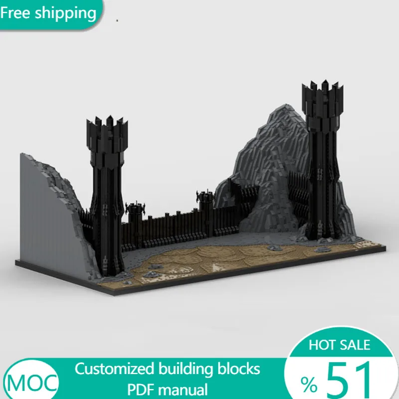 7404 PCS Star Battle Black Gate MOC Customize Modular Building Block Simple Kids Model Educational DIY Boys Toy Christmas Gift