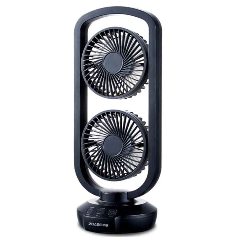 

Tower Desk Fan Portable USB Oscillating Fan 3 Speeds Auto-Off Timer Small Table Fan for Bedroom Office Dorm Drop shipping