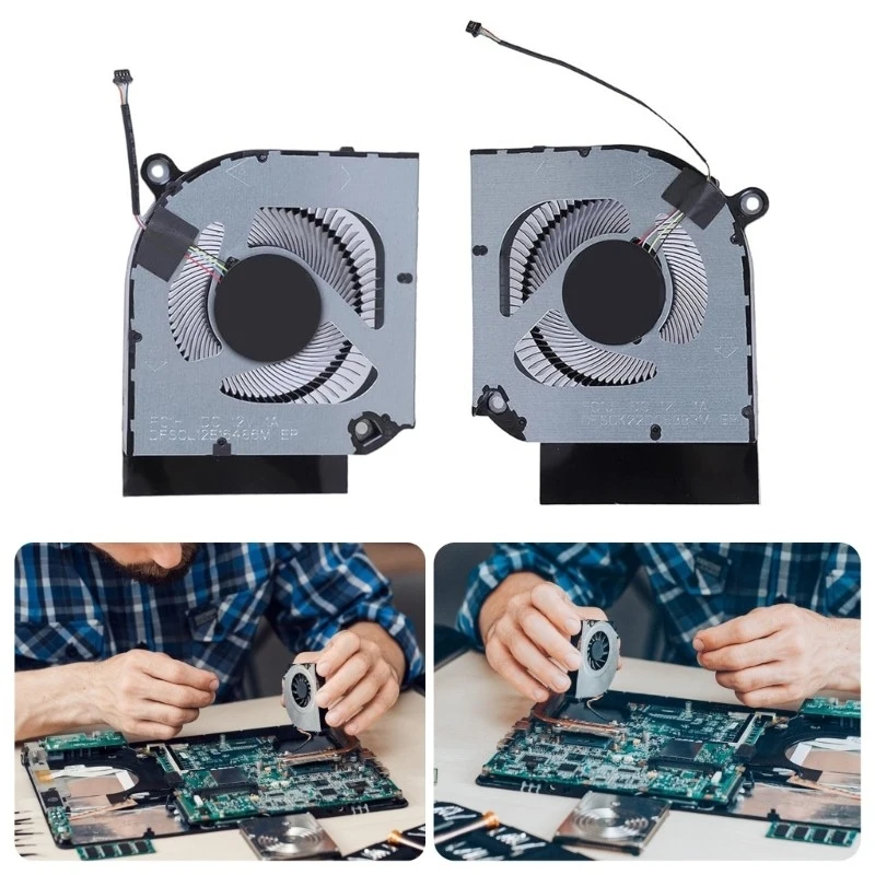 M   Laptops CPU GPU Radiators Fan DC12V 4Pin 4wires for 16 PHN16-71 - view 2