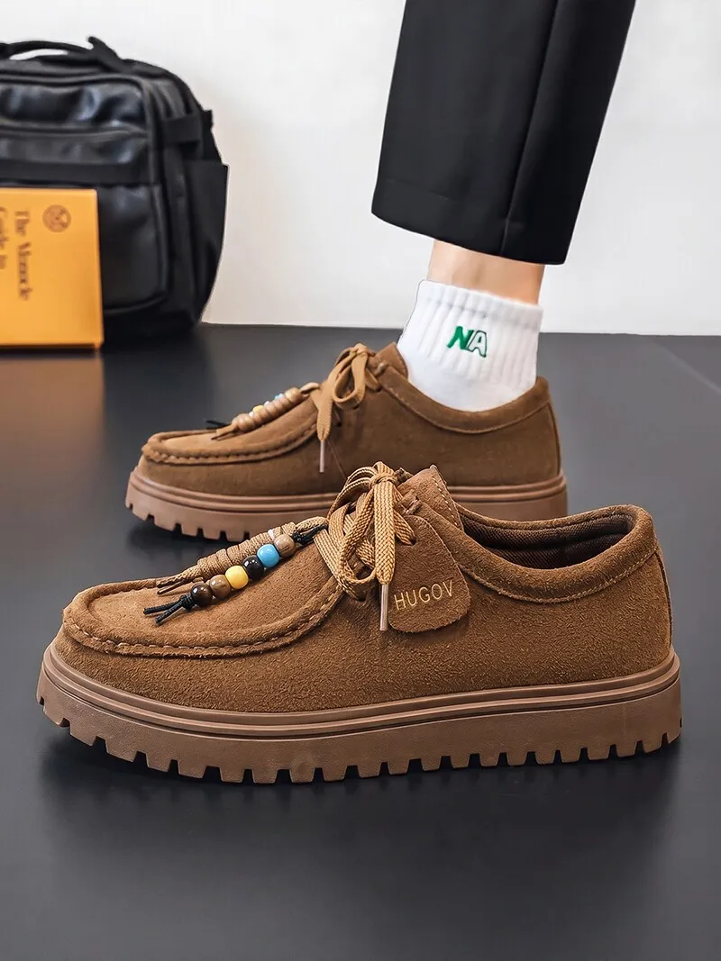 Birken Men's Shoes 2026 New Autumn Retro Kangaroo Casual Versatile Large Head Platform Thick Bottom Heightening  Shoes