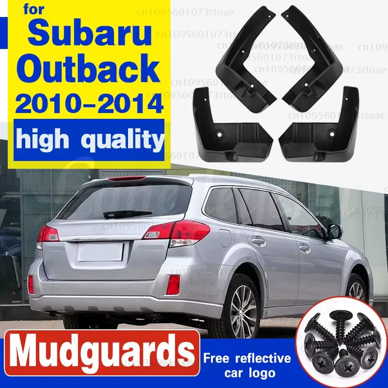 Set Car Mud Flaps For Subaru Outback 2010-2014 Mudflaps Splash Guards Mud Flap Mudguards Fender Front Rear Styling 2011 2012 13