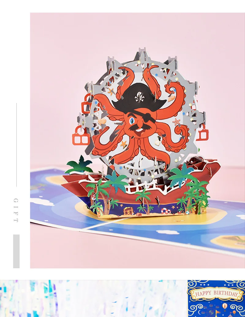 3D Pop-Up Taufkarte Handgemachte Baby-Taufgrußkarte Neugeborenen-Segens-Erinnerungskarte Babyparty-Geschenk Religiöse Karte für Gott – Detail 6