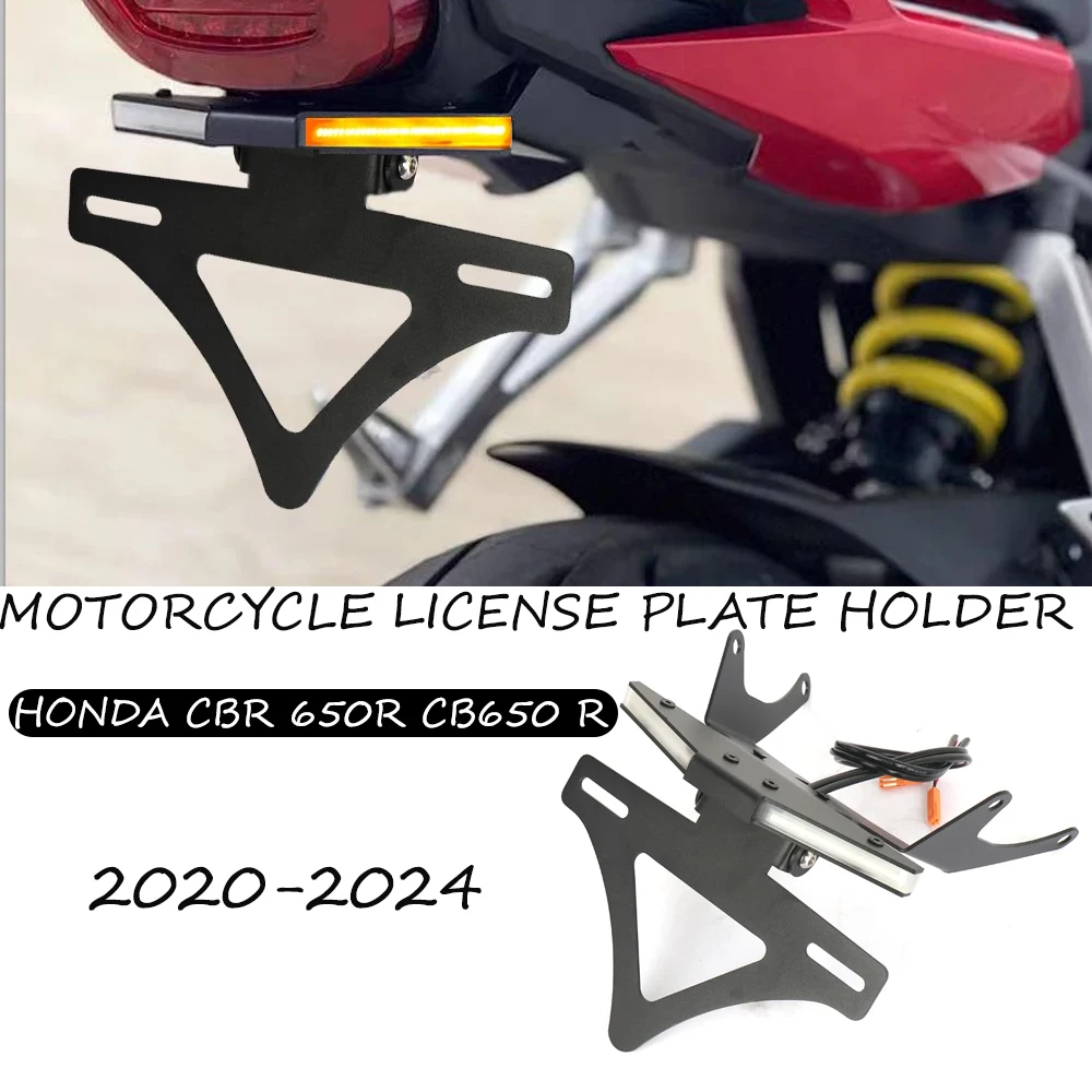 NEW Motorcycle License Plate Bracket Holder For Honda CBR 650R CB650 R 2021 2022 2023 2024 2025 Rear Short Tail Bracket Kit